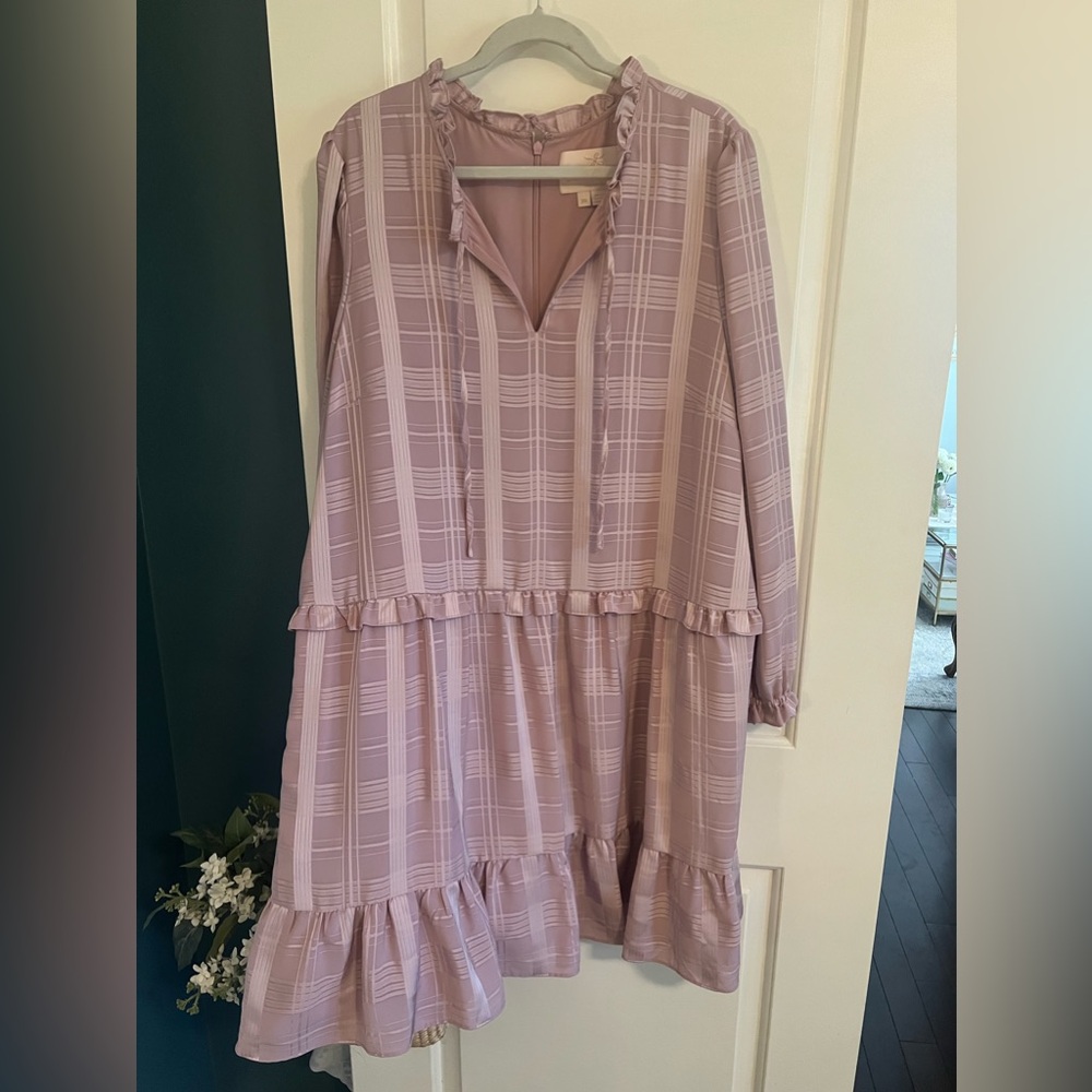 Purple plaid dress